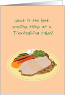 Thanksgiving Dinner Invitation, Turkey Dinner joke card