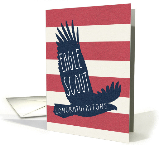 Eagle Scout Congratulations, Blue Flying Eagle card (1352932)