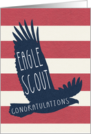 Eagle Scout Congratulations, Blue Flying Eagle card