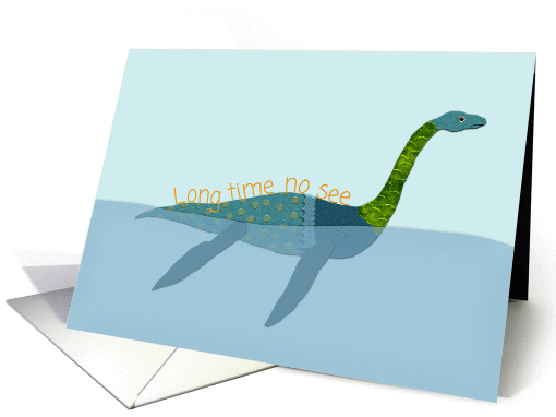 Loch Ness Monster I Miss You card (1361088)