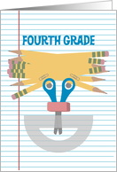 Fourth Grade Teacher, Happy Face for Teacher Appreciation Day card