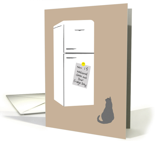 National Clean Out Your Refrigerator Day, November 15th card (1378246)