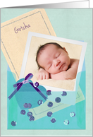 Custom Photo, Gotcha Day Card for Son card