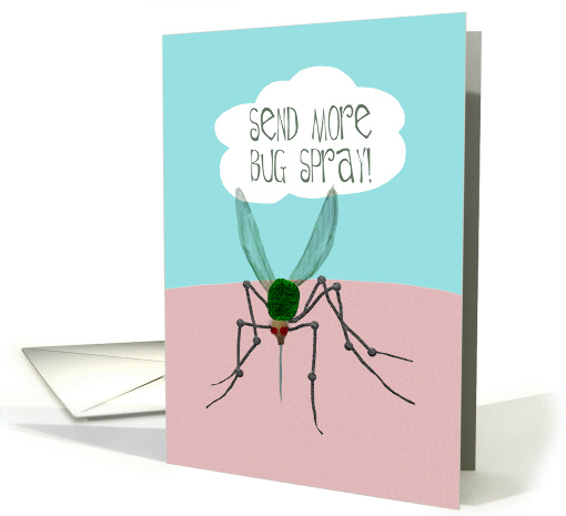 Funny Card Home from Camper with Mosquito card (1383996)