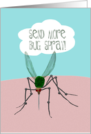 Funny Card Home from Camper with Mosquito card