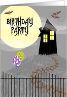 Halloween Birthday Party Invitation card