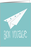 Paper Airplane, Bon Voyage card