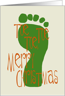 Funny Christmas Card for a Podiatrist card