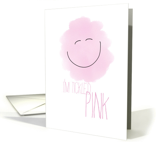Baby Shower Invitation for Baby Girl, I'm Tickled Pink card (1412316)