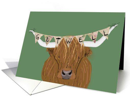 Cow Get Well card (1419450)