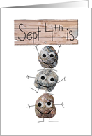 Birthday on Pet Rock Day, September 4th card