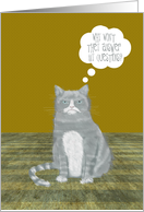 Birthday on Answer Your Cat’s Questions Day, January 22nd card