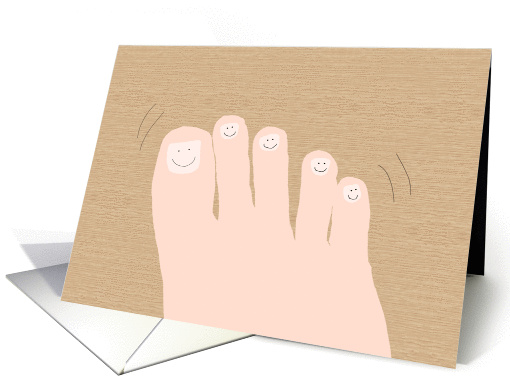 Wiggle Your Toes Day, August 6th card (1435154)