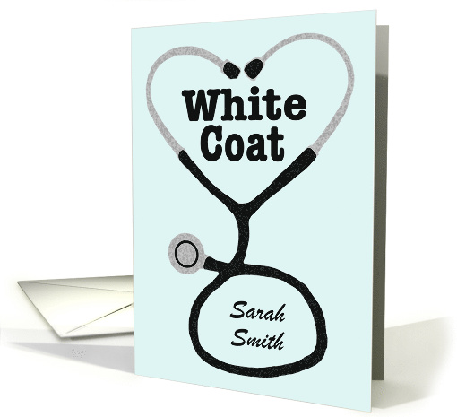 Custom Name White Coat Ceremony Invitation card (1436926)