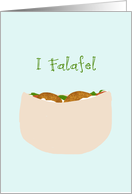 Funny Apology Card, I Falafel (Feel Awful) card