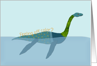 Get Well from Sickness/Cold, Loch Ness Monster card
