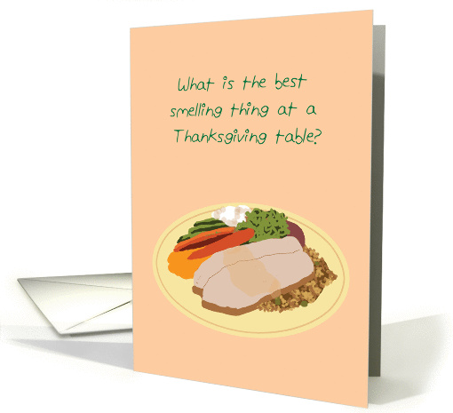 Thank You for Thanksgiving Dinner, humorous card (1437886)