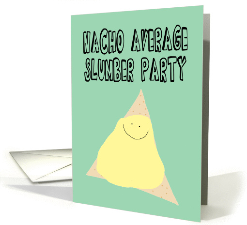 Funny Birthday Slumber Party Invitation for Teen card (1438088)