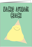 Funny Birthday Card for Coach card