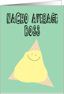Funny Birthday Card for Boss card