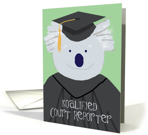 Graduation Party Invitation, Court Reporting School card (1444396)