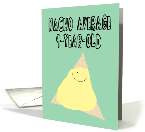 Funny Birthday Card for a 9-year-old card (1444776)