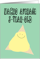 Funny Birthday Card for a 5-year-old card