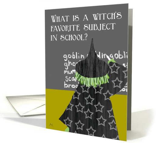 Cute Halloween Card for Teacher card (1445404)