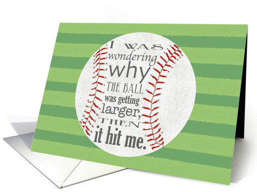 Fun Thank You Card for Baseball Coach card (1445542)