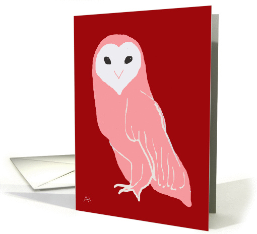 Owl Heart Face Valentine's Day card (1445676)