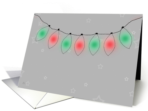Christmas Decorating Party Invitation, String Lights on a... (1445818)
