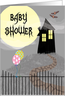 Halloween Themed Baby Shower Invitation card