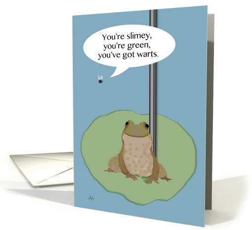 Fly Airing Grievances About a Frog Festivus card (1447352)