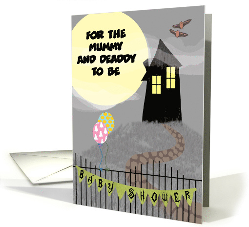 Custom Front Halloween Themed Baby Shower Invitation card (1447398)
