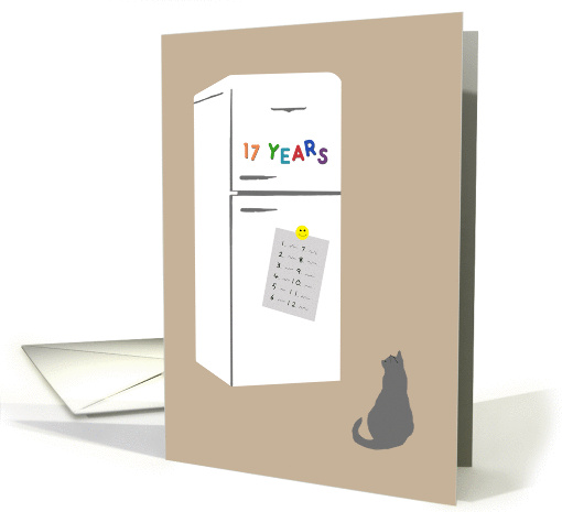 17 Year Recovery Birthday of 12 Step Recovery card (1455440)