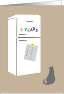 6 Year Recovery Birthday of 12 Step Recovery card