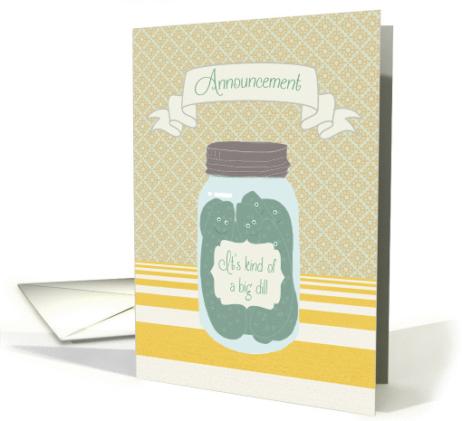 Funny Announcement of Some Big News card (1458706)
