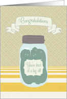 Funny Congratulations with Jar of Pickles card