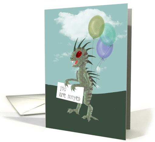 Party Invitation Featuring a Chupacabra card (1461996)