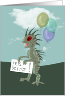 Funny Chupacabra Get Well Card