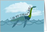 Loch Ness Monster Encouragement Card