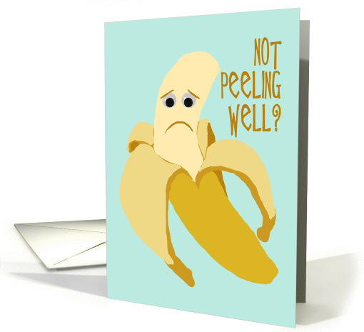 Funny Banana Get Well From Bad Cold card (1463374)