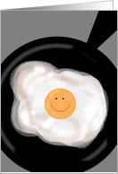 Breakfast Invitation with a Smiling Egg card