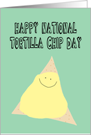 Birthday on National Tortilla Chip Day card