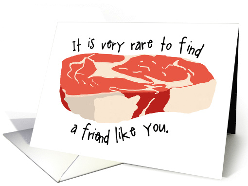 Funny Steak Good Bye card (1467756)