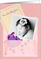 Announcement of New Granddaughter card