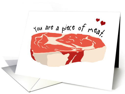 Romantic Steak Valentine's Day card (1469360)