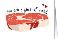 Romantic Steak Valentine’s Day card