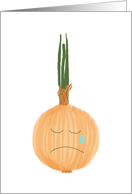 Good bye, Sad Onion card