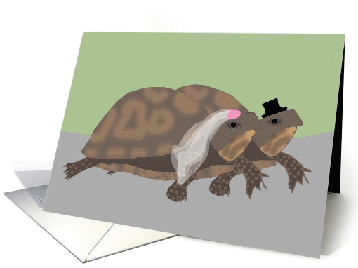 Congratulations on Elopement, Married Turtles card (1470574)
